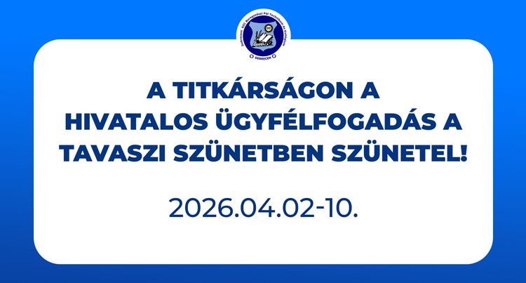 Szünetel a hivatalos ügyfélfogadás